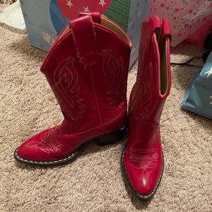 Toddler Red Cowgirl Boots